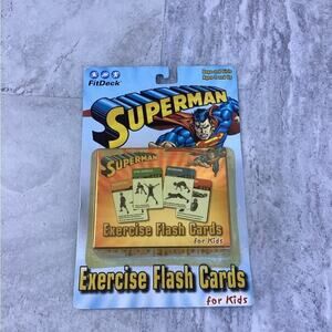 ~ FITDECK Superman Exercise Deck of 50 Playing Flash Cards FOR KIDS
